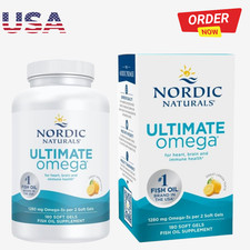 Nordic Naturals Ultimate Omega 1280mg Lemon 180 Softgels Fish Oil
