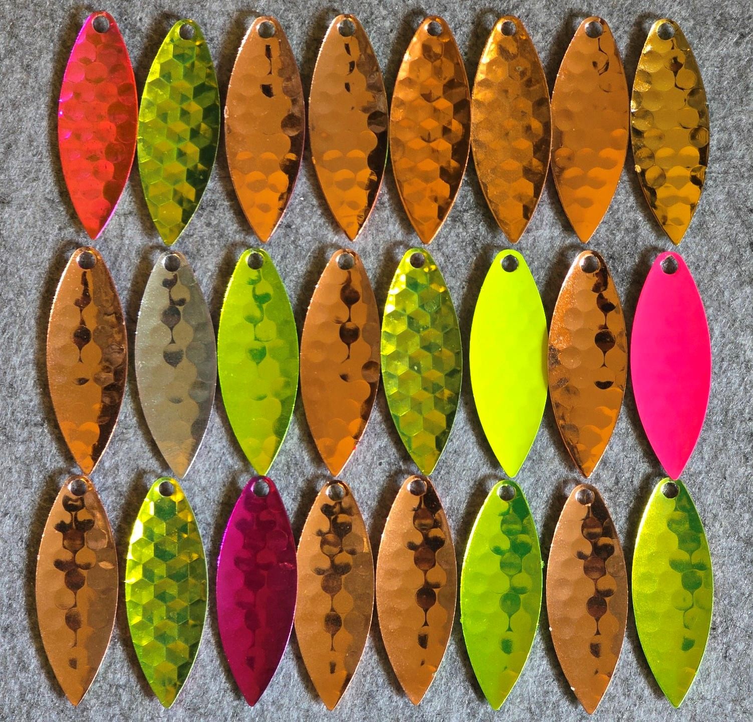 (Ct of 24) Kingfisher Tackle Willow Leaf #4 Spinner Designer Blade Tackle Craft! - Image 6