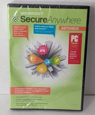 Webroot Secure Anywhere 2012 PC Antivirus Software For Windows - Factory Sealed