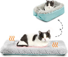 Self Warming Cat Bed, Foldable Self Heated Cat Mat Extra Warm Thermal Heating Pa