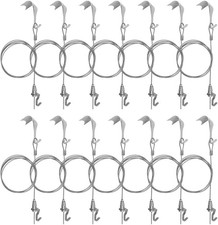 Sturdy Picture Rail Hanging System with Wire Hooks Kit, Heavy Duty for Wall Art