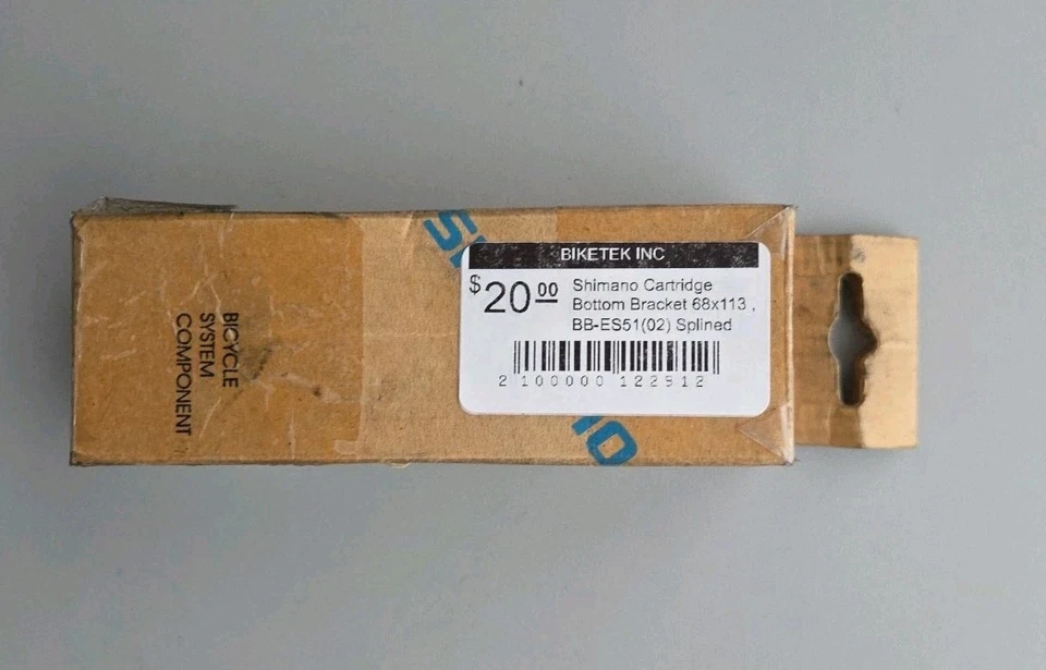 Shimano Cartridge Bottom Bracket 68x113 , BB-ES51(02) Splined Used  - Image 4 of 4