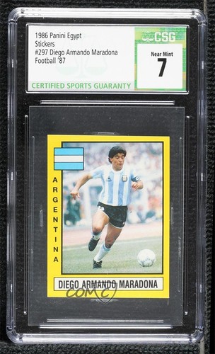 1986-87 Egypt Football '87 Stickers Diego Maradona #297 CSG 7 9l4