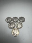 Lot Of 6 Silver Dimes Sequential Years 1951-1956