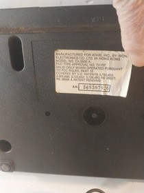 Vintage Atari 2600  Black Darth Vader Console Only  Untested 