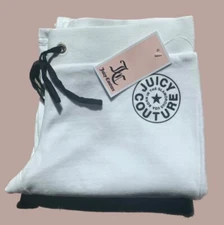 Juicy Couture White Del Rey Pants With Circle Star Logo