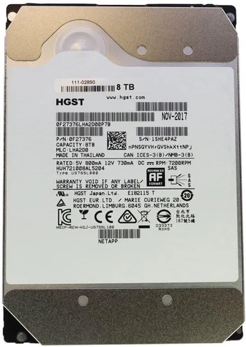 HardDisk Hitachi Ultrastar 8TB SAS 12Gb 3.5" LFF  Enterprise HUH721080AL5204
