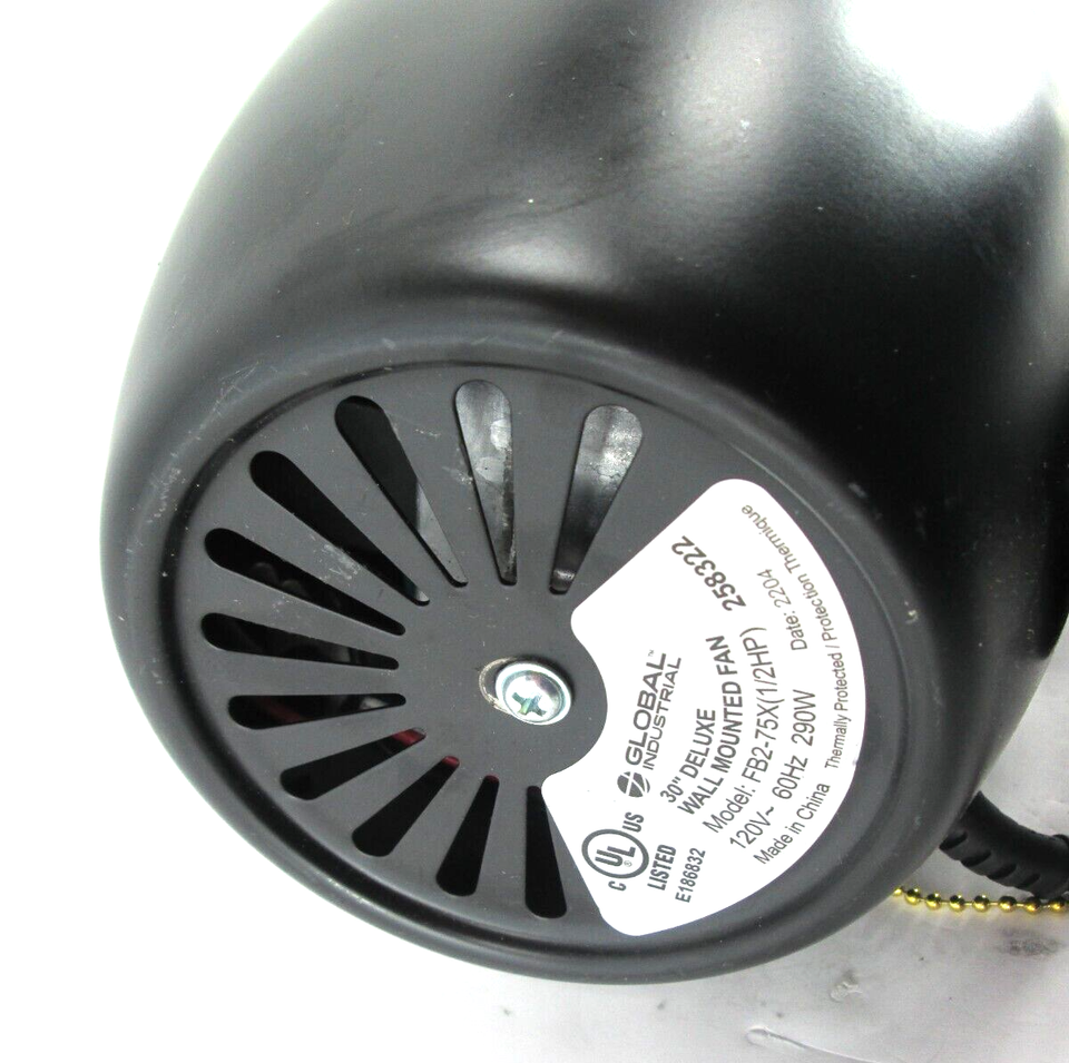 Global Industrial 30" Deluxe Wall Mounted Fan Motor FB275X