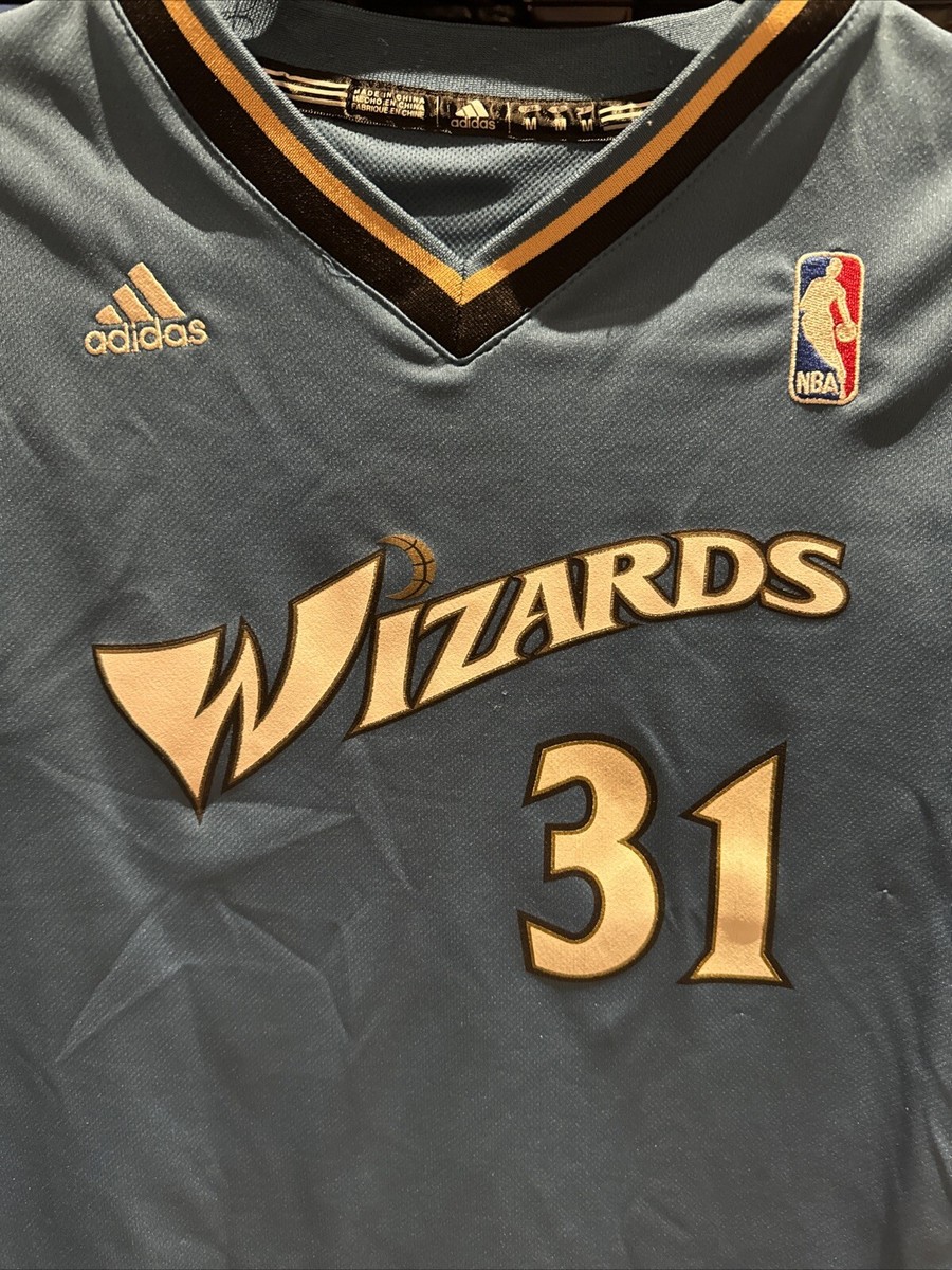Y2K Adidas NBA Washington Wizards Yi Jianlian Blue Kids Jersey