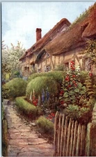 Anne Hathaway's Cottage by Artist W.W. Quatremain Art Postcards