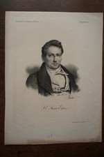B. SAINT EDME (1785-1852) PORTRAIT ENGRAVING 19th century, born in PARIS