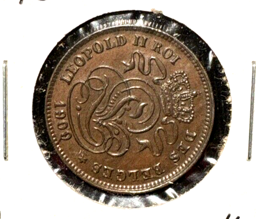 Belgium 1909 2 centimes KM 36 AU