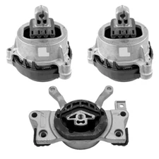 Front LH, RH Eng. Mounts & Rear Auto Trans Mount 3PCS For BWM X3 21-19 2.0L; RWD