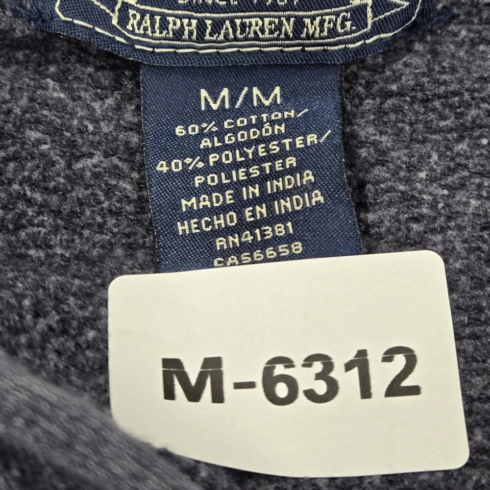 Polo Jeans Company Ralph Lauren Mujer Sudadera con Capucha M Azul Bandera Americana Vellón Foto 2 de 4