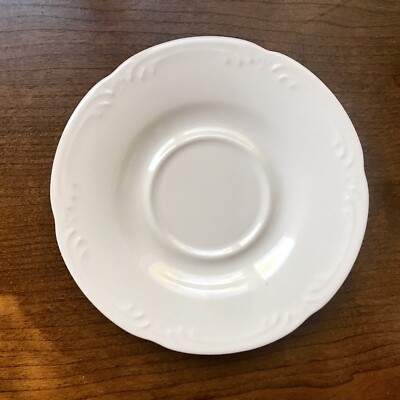 Pfaltzgraff Filigree White Saucer for Flat Coffee Tea Cup