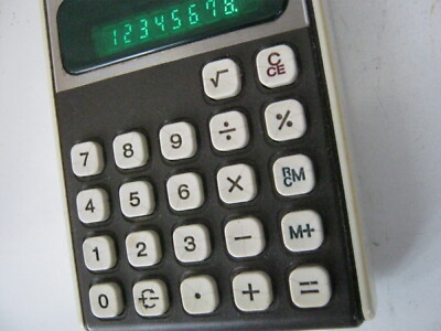 Sharp Elsi-Mate EL-8112 green VFD calculator | eBay
