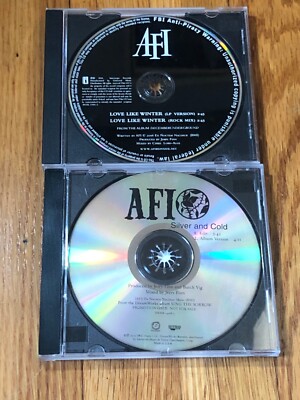 AFI Lot of 2 Promo Single CDs Silver and Cold + Love Like Winter