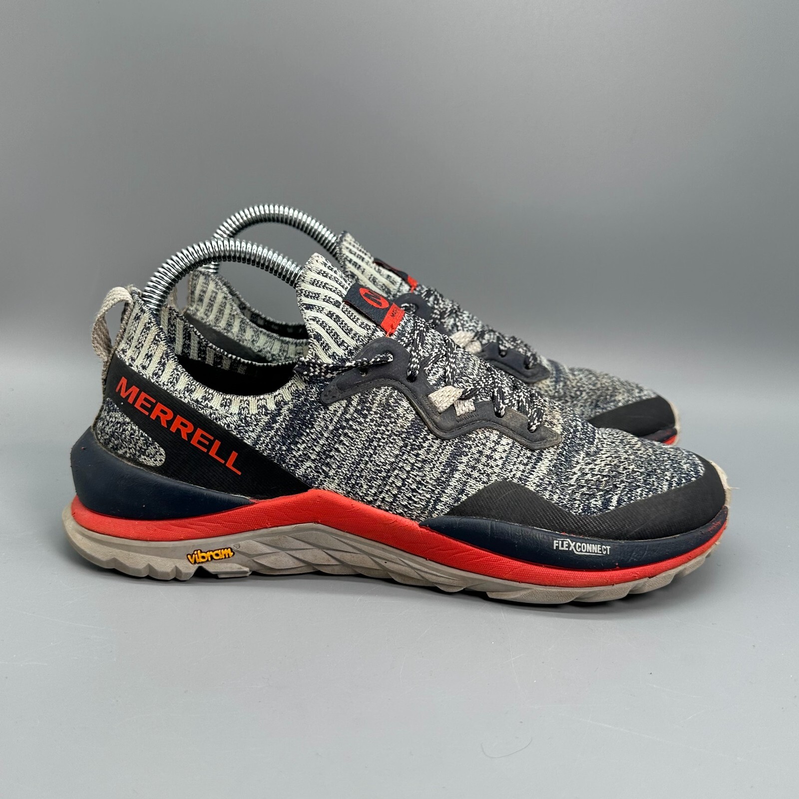 Scarpe da trail running Merrell Mag 9 donna 7 grigie in maglia Vibram sneakers stringate