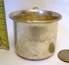 Antique LUNT STERLING Silver BABY  Child CUP  MUG TIMOTHY