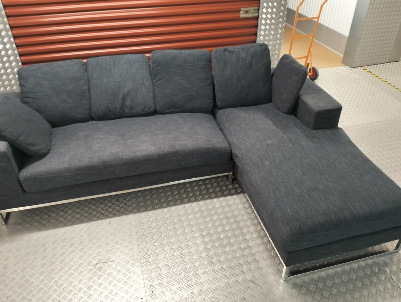 DWELL CORNER SOFA DELIVERY AVAILABLE TODAY BARGAIN ! eBay
