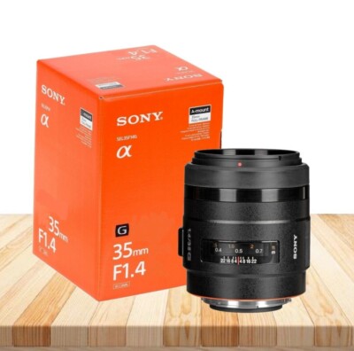 Sony 35mm f/1.4G Wide Angle Prime Lens Full-Frame A-Mount  (SAL35F14G) G-Series