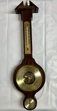 Vintage Airguide Banjo Style Wall Barometer Weather Station 24"