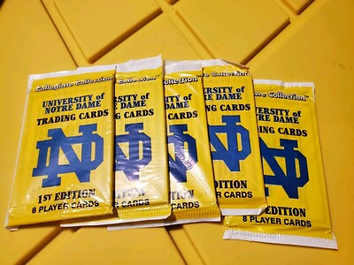 first edition notre dame trading cards Amazon.com: 1990 Notre Dame Fighting Irish 1st Edition Trading Cards in  Store Display Box