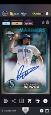 Topps Bunt 24 Chrome '24 Prelander Berroa Refractor Signature Super Rare DIGITAL