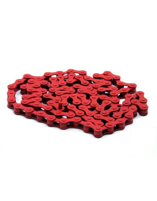Chaîne vélo rouge 1/2 x 1/8 pour vos balades en beachcruiser