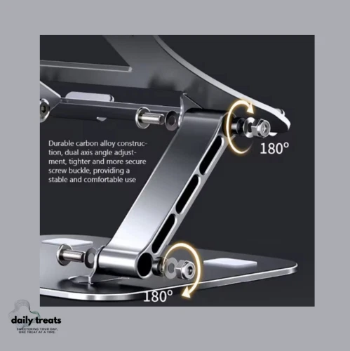 Foldable Aluminum Alloy Laptop Stand for Macbook & Notebooks 10-17 Inch