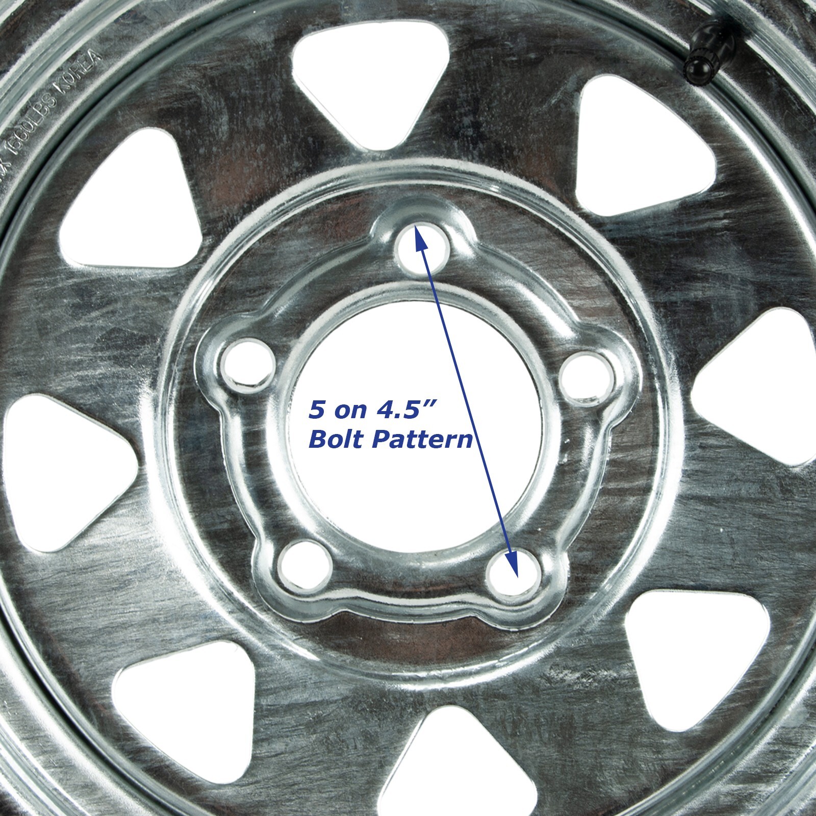 Kenda Loadstar Trailer Tire ST 175/80D13 on Galvanized 5 Lug Wheel B78