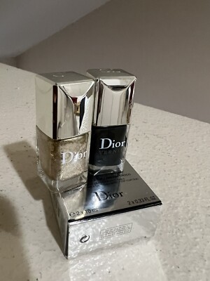 DIOR GOLDEN JUNGLE CROCODILE LEATHER EFFECT DUO VERNIS NAILS Liquor