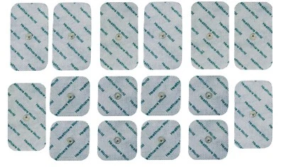 HEALTHCARE WORLD TENS Electrodes Combo-Set for Beurer, Sanitas 8 Square & 8 Large 3.5mm Stud Pads