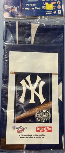 WinCraft New York Yankees Flag Vertical 27” x 37” I/O NEW Vintage 2003 AL Champs - Picture 2 of 2