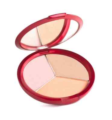 Lola Cosmetics Highlighting Trio Palette Geisha Glow In Pink Bronze Coral Shades