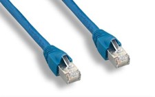7 Ft 7ft Cat6A STP Shielded Ethernet Internet Patch Cable Ultra Blue10 Pack