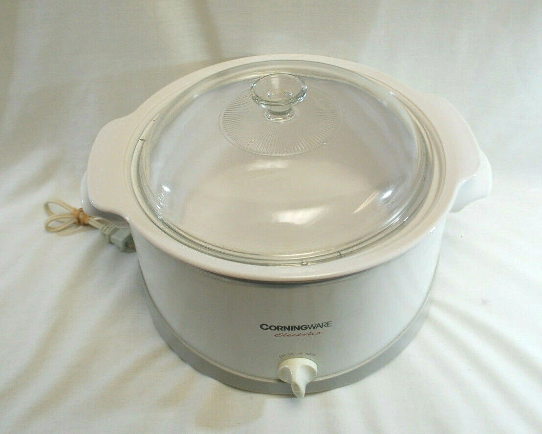 Corning Ware Electric Slow Cooker Crock Pot Model #SC-5038 6 Qt