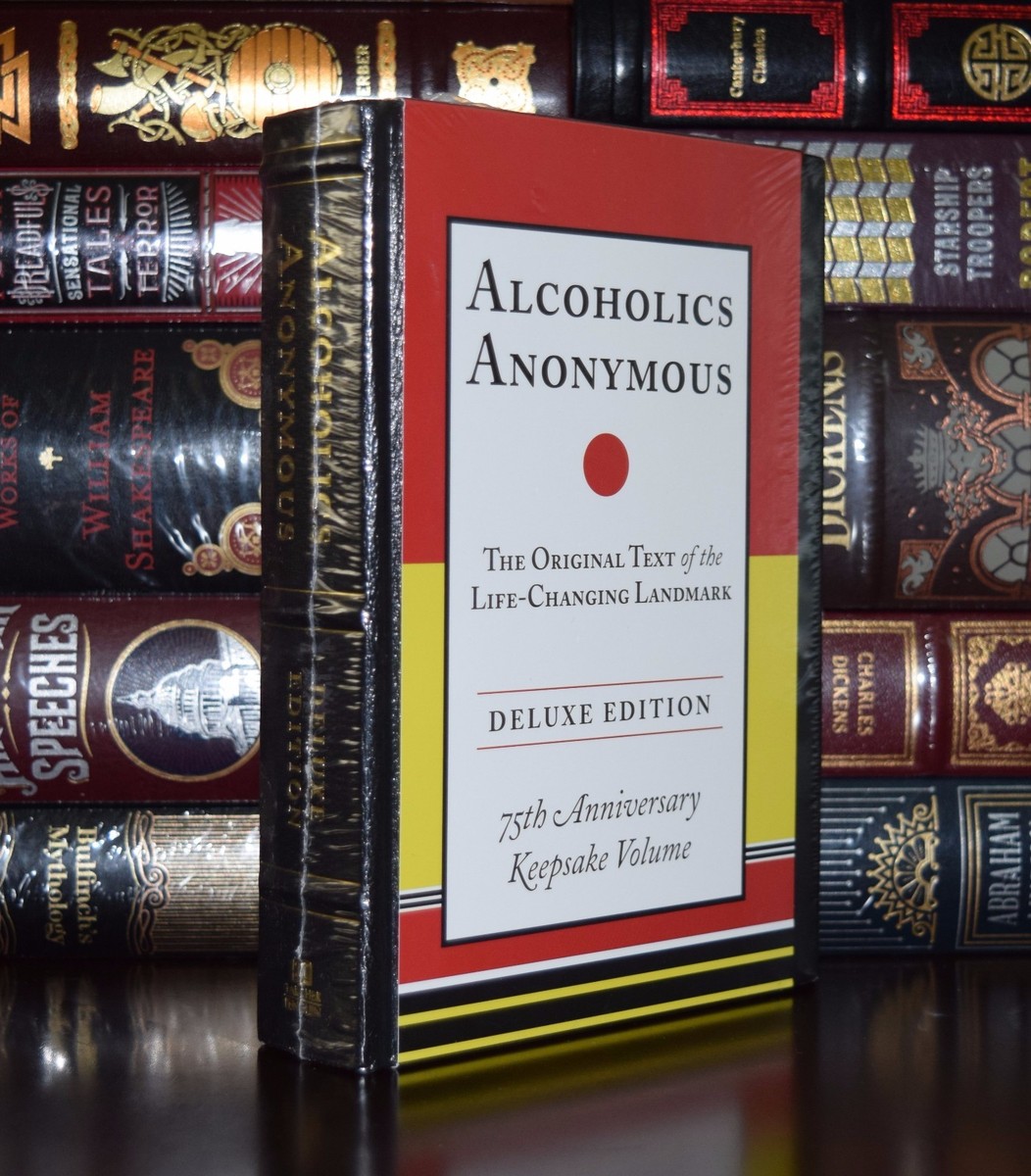NEW Alcoholics Anonymous 75th Anniversary Leather Bound