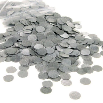 BASIL BUSH 225X FILTRO DE ACERO INOXIDABLE REUTILIZABLE GASA PIPA PARA FUMAR MALLA 20mm