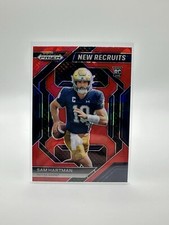 2024 Prizm Draft Picks Football Sam Hartman New Recruits Red Cracked Ice #NR-SHN