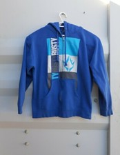 Vintage Rusty Surf Skate Hoodie Blue XL Extra Large Logo Small Stain See Pic