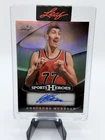 sports trading card singles Gheorghe Muresan Autographed Leaf 8/9 Sports Heroes