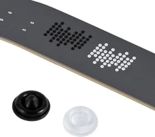 100pcs Anti-Slip Snowboard Stomp Pads Mat, 0.53x0.53x0.2", clear, black 