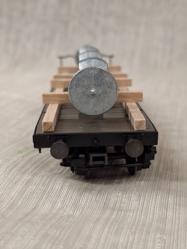 Scala HO Marklin 48675 DB Deutsch Federal Heavy Duty Flat Car #965 323 con carico LN - Foto 5 di 12