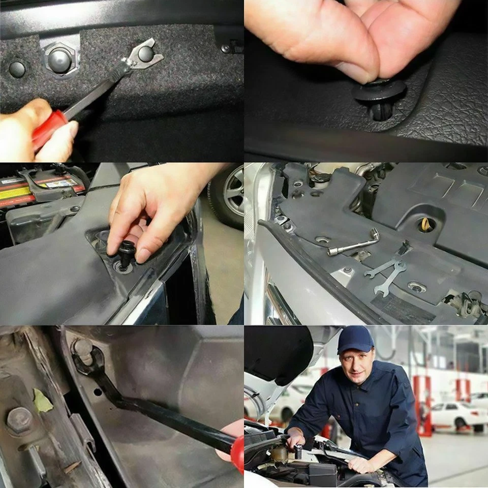 Kit de retención de carrocería clips de parachoques capó puerta guardabarros coche TOYOTA 317 PIEZAS EE. UU. Foto 3 de 4