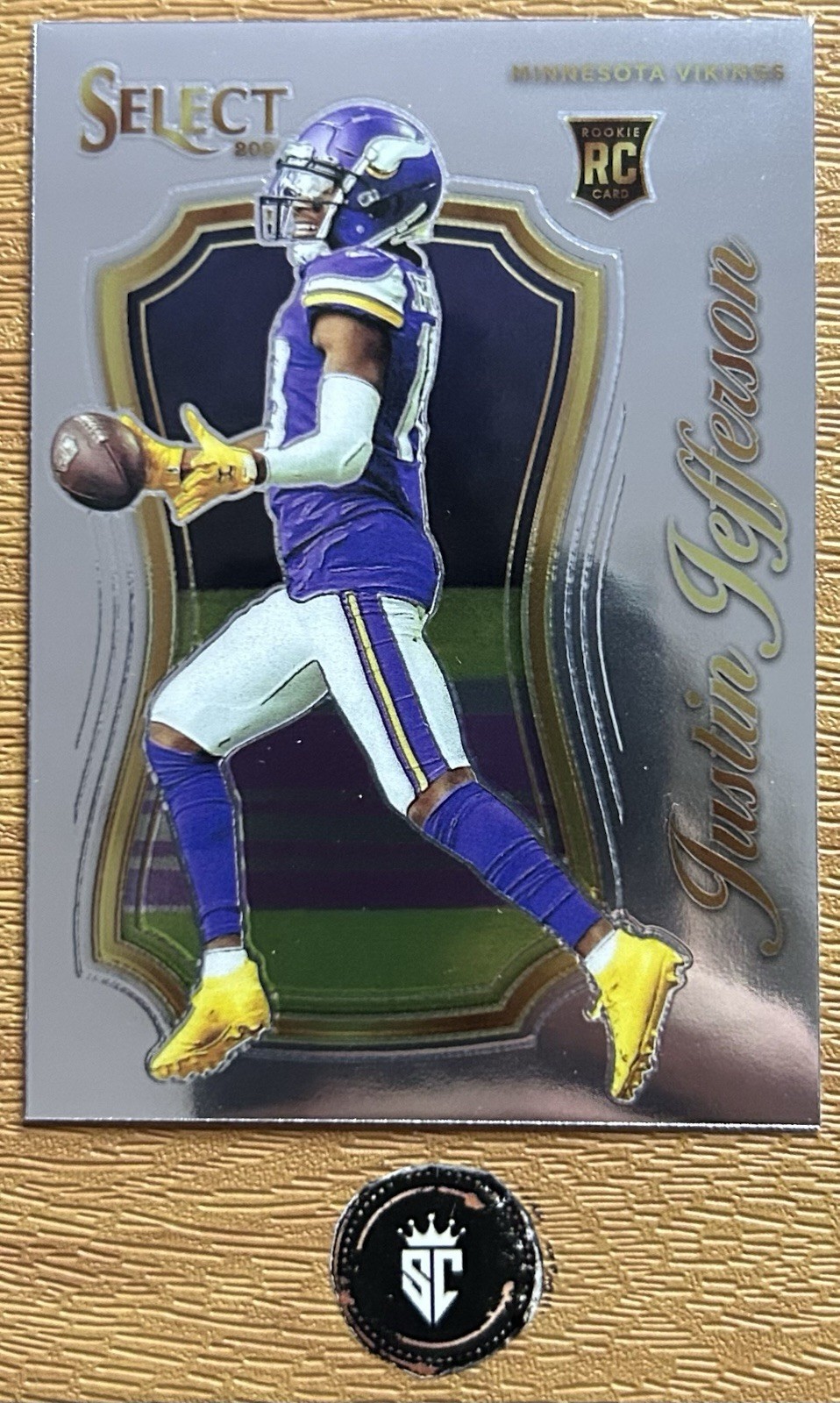 Justin Jefferson 2020 Panini Select Base Certified Rookies #SCR-9 Vikings