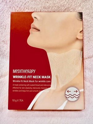 [US Seller] MEDITHERAPY (K-Beauty) Wrinkle-Fit Neck Mask (7 Sheets)