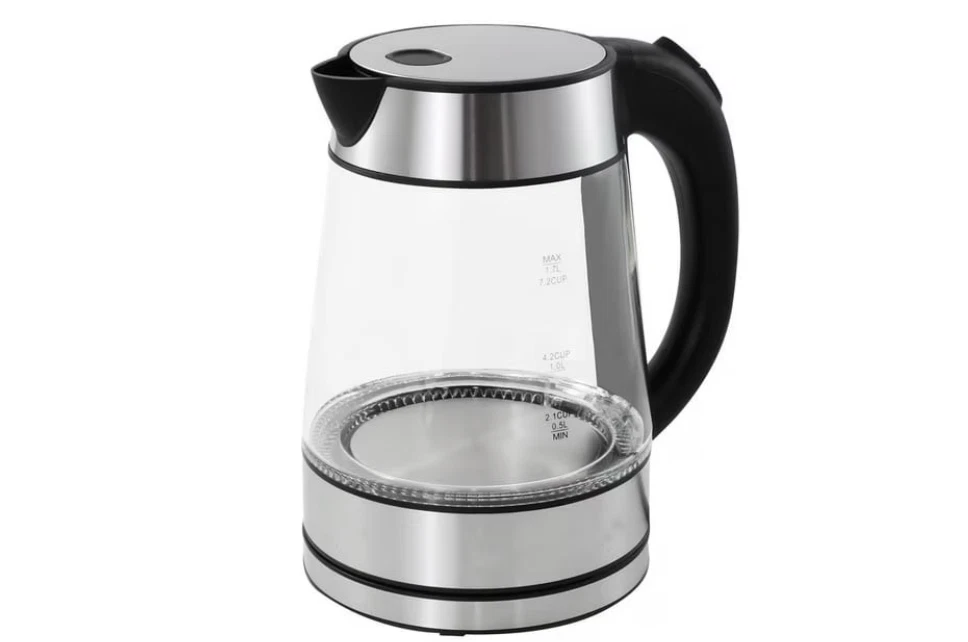 Elite Gourmet 1.7 Quart Cordless Glass Kettle - Stainless Steel NWB
Opens in a new window or tab