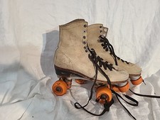 Riedell Rental Leather Roller Skates Chicago Plates Size 8