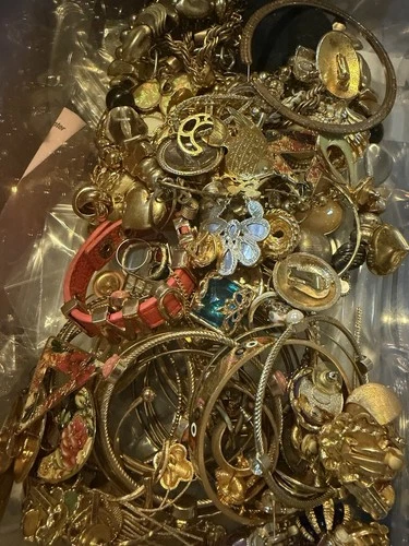 Vintage Costume Jewelry Lot–Necklaces Earrings Bracelets Brooches Some Signed #1